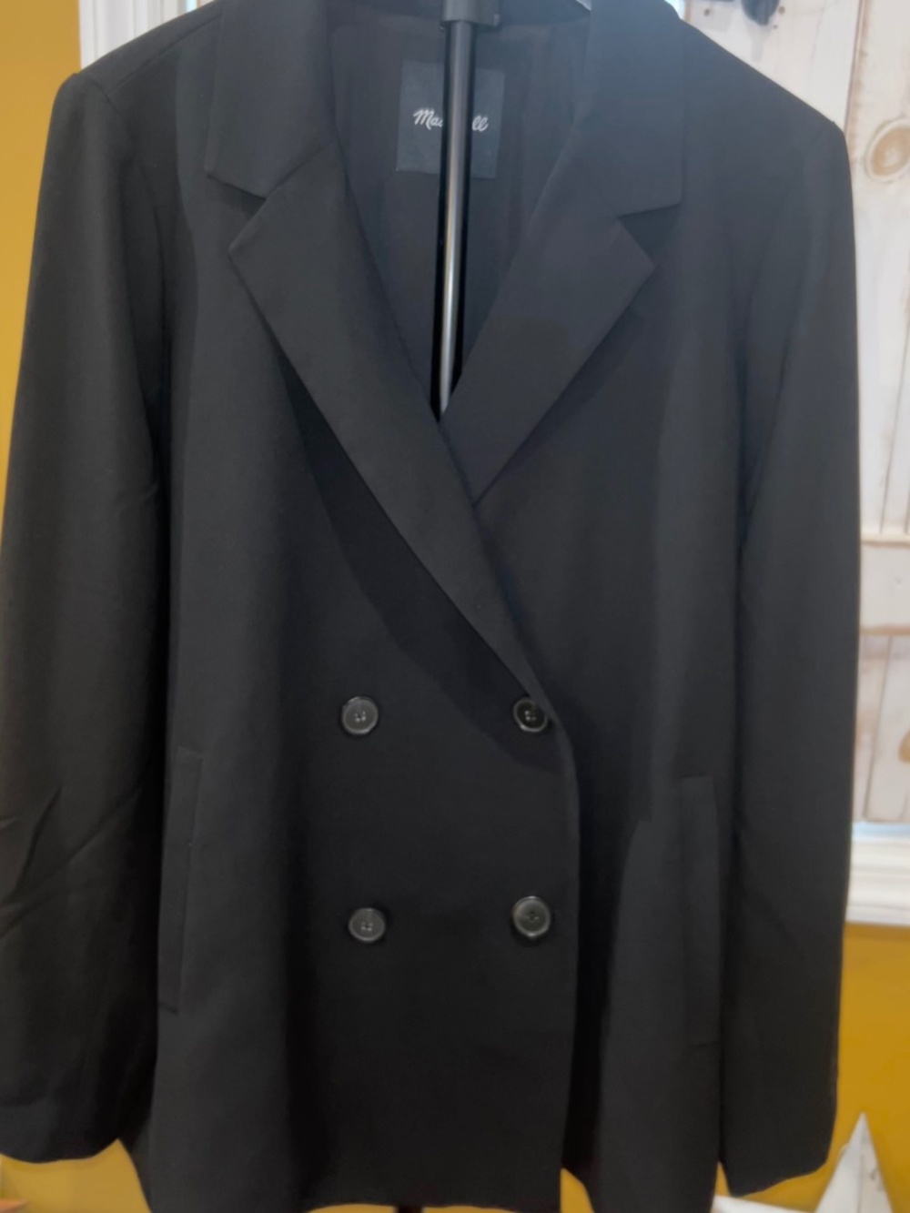 Madewell Black Double Breasted Blazer Jacket Women’s 2X Plus Size
